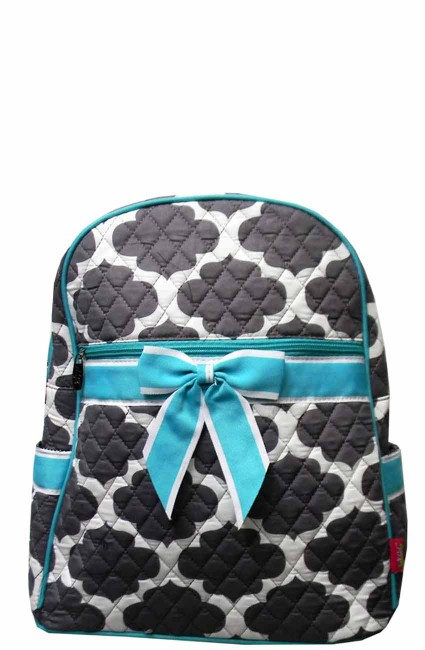 Quilted Backpack-NPG2828/AQUA